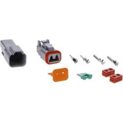 DT 2 kontaktų jungčių rinkinys, kištukas + kištukas DSDTPAIR2PKR