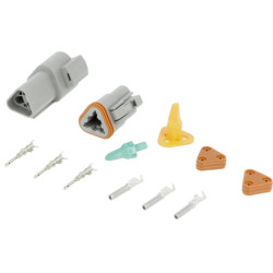 DT 3 kontaktų jungčių rinkinys kištukas + vidinė DSDTPAIR3PKR