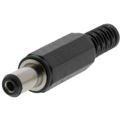 Nuolatinės srovės kištukas 1A, 12V L: 44mm DCO55I21L44