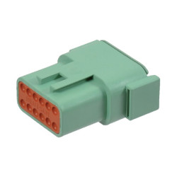 Kištuko korpusas, 12 polių Serija DTM (1x), Deutsch DSDTM0412PC