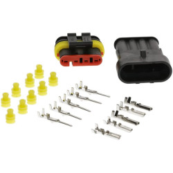 Superseal 4 kontaktų jungčių rinkinys kištukas + vidinė LA890PAIR4PKR