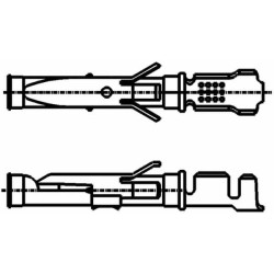 Moteriškas kontaktas, III tipas, 0,75–1,5 mm² 8KW863945003