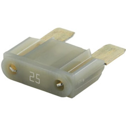 Saugiklio Maxi mentė 25A ilgis 34,1 mm pilka pakuotė 10x Hella 8JS728595212