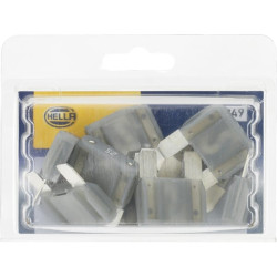 Saugiklio Maxi mentė 25A ilgis 34,1 mm pilka pakuotė 10x Hella 8JS728595212