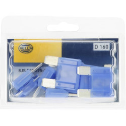 Saugiklio Maxi mentė 60A ilgis 34,1 mm mėlyna pakuotė 10x Hella 8JS728595171