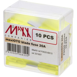 Saugiklio Maxi mentė 32V 20A Ilgis 34,3mm geltona Pakuotė 10x iMaXX SI20190