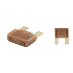 Saugiklio Maxi mentė 70A Ilgis 34,1 mm ruda Pakuotė 10x Hella 8JS728595181