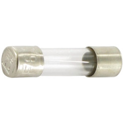 Saugiklio stiklas 6.3A ilgis 20mm Pakuotė 10x SI23501