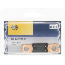 Saugiklis Mega 125A Ilgis 68,6 mm žalia Pakuotė 1x Hella 8JS742902011