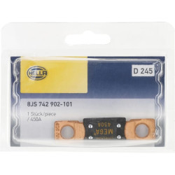 Saugiklis Mega 450A Ilgis 68,6 mm geltona Hella 8JS742902101