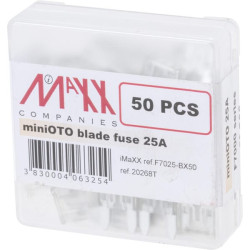 Saugiklio mini mentė 32V 25A Ilgis 16,3mm balta Pakuotė 50x iMaXX SI20268