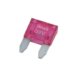 Saugiklio mini mentė 32V 4A ilgis 16,3mm rožinė pakuotė 50x iMaXX SI20262