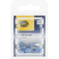 Saugiklio mini mentė 32V 15A ilgis 16,3mm mėlyna pakuotė 10x Hella 8JS728596222