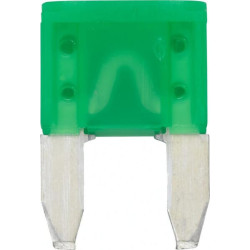 Saugiklio mini mentė 30A ilgis 10,9 mm žalia pakuotė 50x Hella 8JS728596171