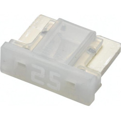 Saugiklis Mini mentė Žemas 25A Ilgis 8,4mm skaidrus Pakuotė 5x Hella 8JS728596342