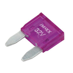 Saugiklio mini mentė 32V 3A ilgis 16,3mm violetinė pakuotė 50x iMaXX SI20261