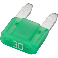Saugiklio mini mentė 32V 30A Ilgis 16,3mm žalia Pakuotė 10x Hella 8JS728596252