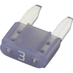 Saugiklio mini mentė 3A ilgis 10,9 mm purpurinė pakuotė 50x Hella 8JS728596101