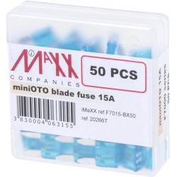 Saugiklio mini mentė 32V 15A ilgis 16,3mm mėlyna pakuotė 50x iMaXX SI20266