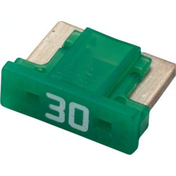 Saugiklis Mini mentė Žemas 30A Ilgis 8,4mm žalia Pakuotė 5x Hella 8JS728596352