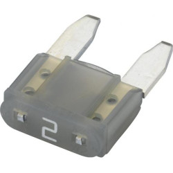 Saugiklio mini mentė 2A ilgis 10,9 mm pilka pakuotė 50x Hella 8JS728596081