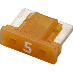 Saugiklis Mini mentė Žemas 5A ilgis 8,4mm oranžinė pakuotė 5x Hella 8JS728596292