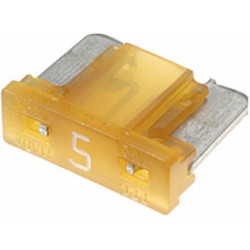 Saugiklis Mini mentė Žemas 5A ilgis 8,4mm oranžinė pakuotė 5x Hella 8JS728596292