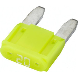 Saugiklio mini mentė 32V 20A ilgis 16,3mm geltona pakuotė 10x Hella 8JS728596232
