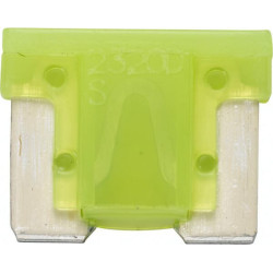 Saugiklis Mini mentė Žemas 20A ilgis 8,4mm geltona pakuotė 5x Hella 8JS728596332