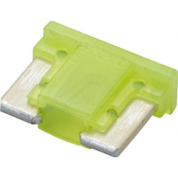 Saugiklis Mini mentė Žemas 20A ilgis 8,4mm geltona pakuotė 5x Hella 8JS728596332