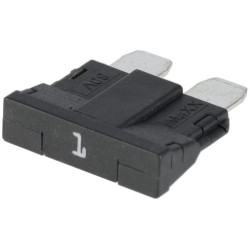 Saugiklio standartinė mentė 80V 1A juoda pakuotė 10x Kramp FS1801PKR