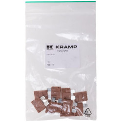 Saugiklio standartinė mentė 80V 7,5A ruda pakuotė 10x Kramp FS1875KR