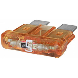 Saugiklis Standartinis mentė 12V 5A ilgis 18,8mm smėlio spalvos pakuotė 10x Hella 8JS711683072