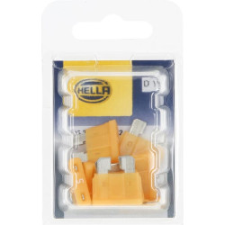 Saugiklis Standartinis mentė 12V 5A ilgis 18,8mm smėlio spalvos pakuotė 10x Hella 8JS711683072