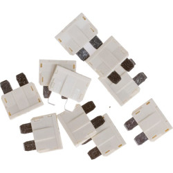 Saugiklio standartinė mentė 80V 25A balta pakuotė 10x Kramp FS1825KR