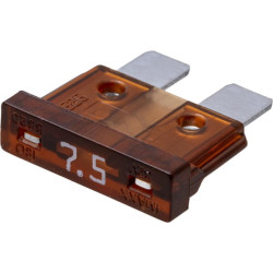 Saugiklis Standartinis mentė 7,5A ilgis 20mm ruda pakuotė 100x iMaXX SI22075