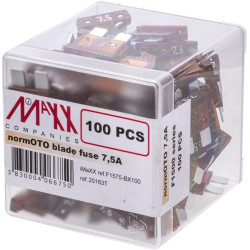 Saugiklis Standartinis mentė 7,5A ilgis 20mm ruda pakuotė 100x iMaXX SI22075