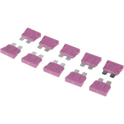 Saugiklio standartinė mentė 80V 4A rožinė pakuotė 10x Kramp FS1804KR