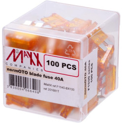 Saugiklis Standartinis mentė 40A ilgis 20mm oranžinė pakuotė 100x iMaXX SI22040