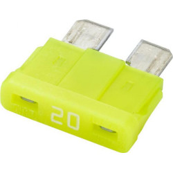 Saugiklis Standartinis mentė 12V 20A ilgis 18,8mm geltona pakuotė 10x Hella 8JS711683112