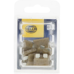 Saugiklis Standartinis mentė 12V 7.5A Ilgis 18.8mm ruda Pakuotė 10x Hella 8JS711683082