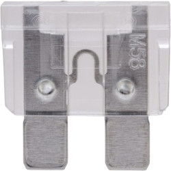 Saugiklis Standartinis mentė 25A Ilgis 20mm balta Pakuotė 100x iMaXX SI22025