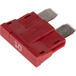 Saugiklio standartinė mentė 80V 10A raudona pakuotė 10x Kramp FS1810KR