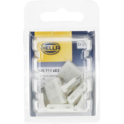 Saugiklis Standartinis mentė 12V 25A Ilgis 18,8mm balta Pakuotė 10x Hella 8JS711683122