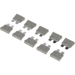 Saugiklio standartinė mentė 80V 2A pilka pakuotė 10x Kramp FS1802PKR