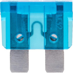 Saugiklis Standartinis mentė 15A Ilgis 20mm mėlyna Pakuotė 100x iMaXX SI22015