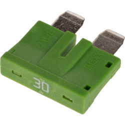 Saugiklio standartinė mentė 80V 30A žalia pakuotė 10x Kramp FS1830KR