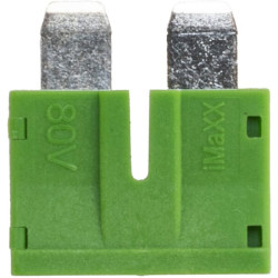 Saugiklio standartinė mentė 80V 30A žalia pakuotė 10x Kramp FS1830KR