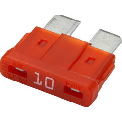 Saugiklis Standartinis mentė 12V 10A Ilgis 18,8mm raudona Pakuotė 10x Hella 8JS711683092