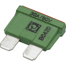 Saugiklis Standartinis mentė 80V 30A Ilgis 19,7mm žalia Pakuotė 10x Hella 8JS711683272